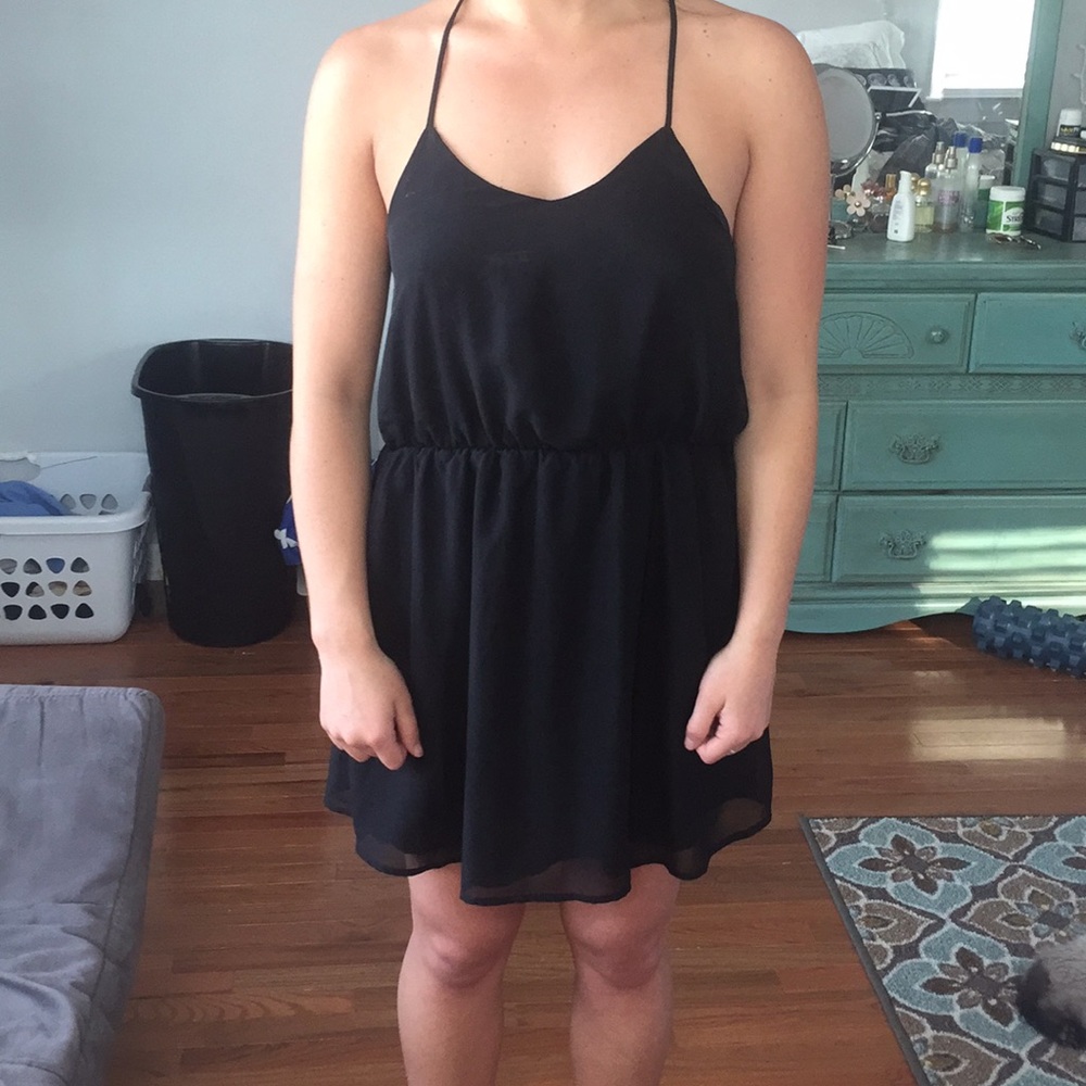 Black tank dress